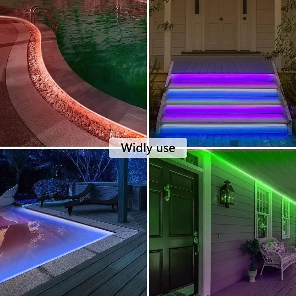 Светодиодная лента Lucienstar Led Neon Rope Lights - 5M Flexible Led Neon Rope Lights Control с пультом дистанционного управления - фото 6