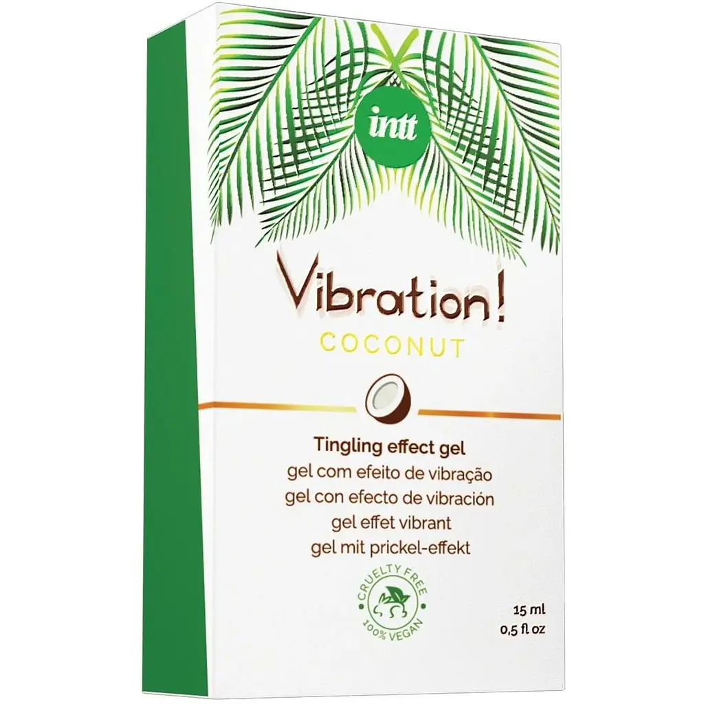 Рідкий вібратор Intt Vibration Coconut Vegan 15 мл кокосовий аромат 100% вега - фото 4