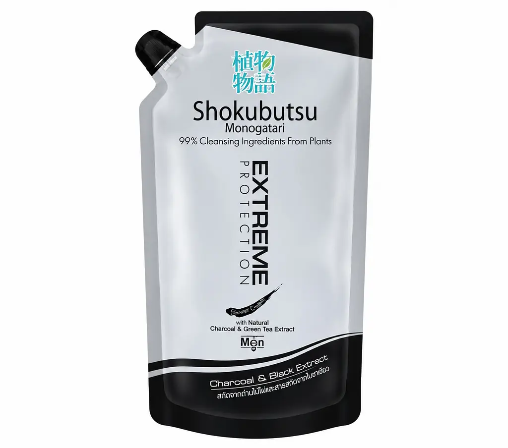 Крем-гель Lion Shokubutsu Monogatari для душу Extreme Protection для чоловіків 500 мл запаска