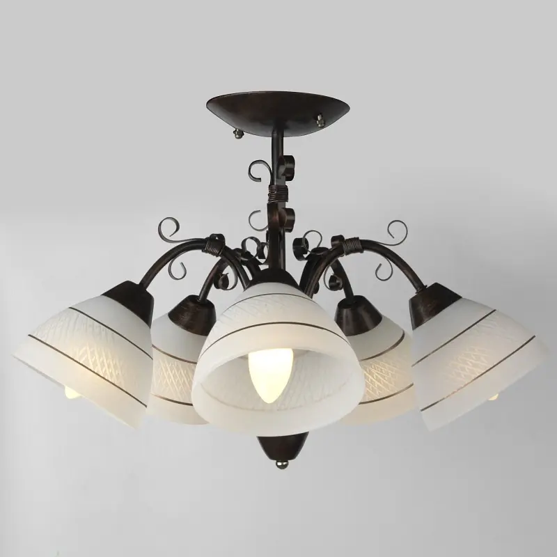 Люстра потолочная Brille E27 60W BR (LK-526C/5) - фото 4