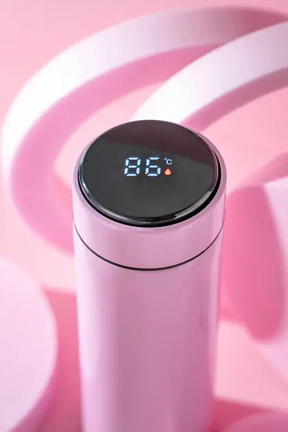 Термос питний з індикатором Adler AD-4506-pink-LED 473 мл рожевий - фото 3
