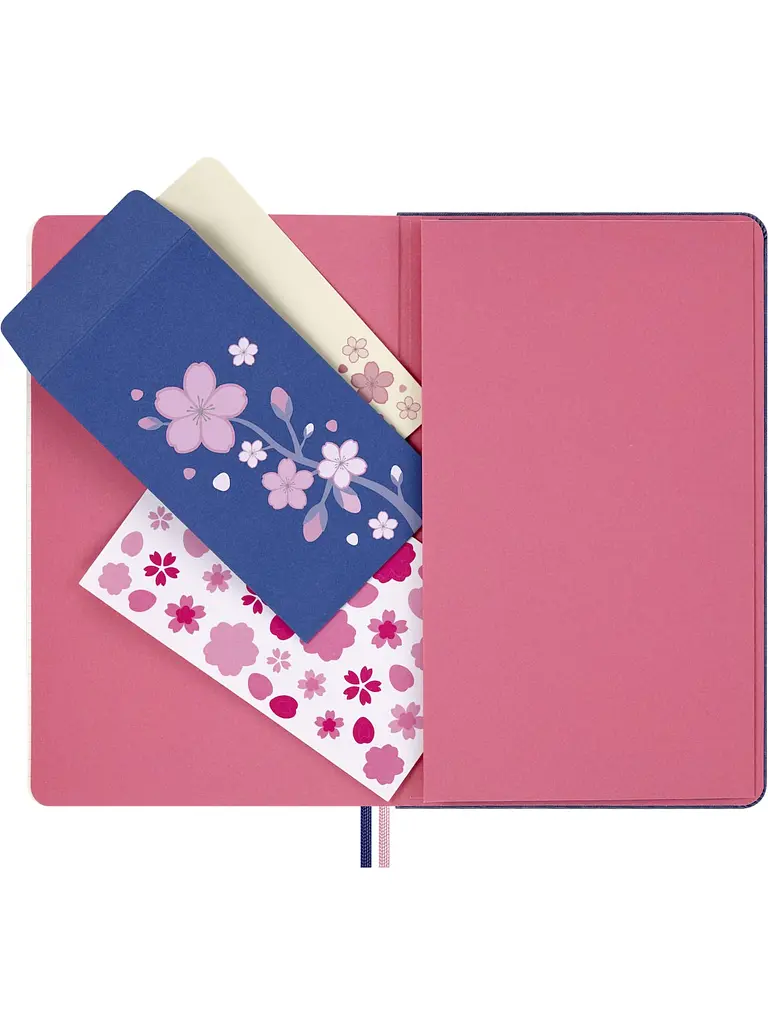 Записник Moleskine Sakura середній, Нелінований Синій (LESU08QP062) - фото 6