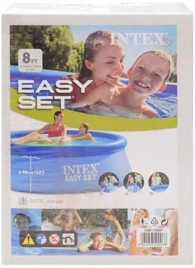 Надувний наливний басейн Intex 244×76 см 2420 л літній басейн для дітей і дорослих - фото 7