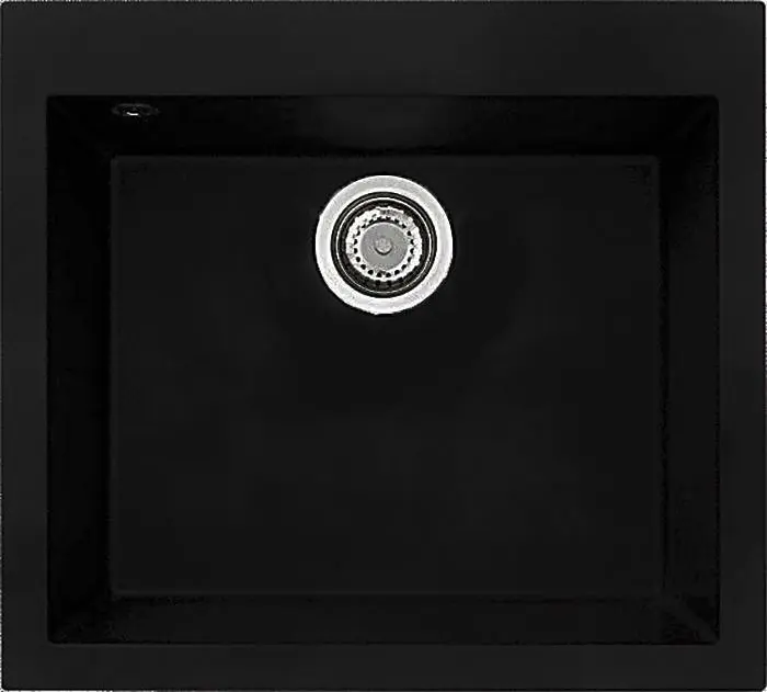Кухонна мийка Adamant UNIVER антрацит 560x500x200 мм, без крила 56 см - фото 3