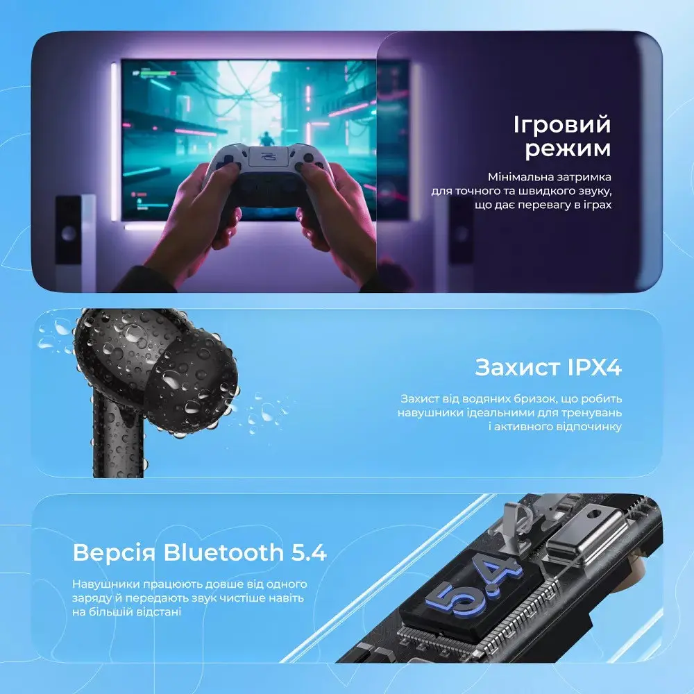 Навушники бездротові Proove Intro Pro TWS with ANC (APP) obsidian black - фото 7