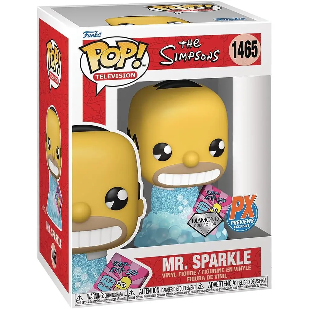 Фигурка Funko Pop Симпсоны Гомер / Мистер Спаркл The Simpsons Mr. Sparkle 10 см Exclusive TS MS E 1465 - фото 3