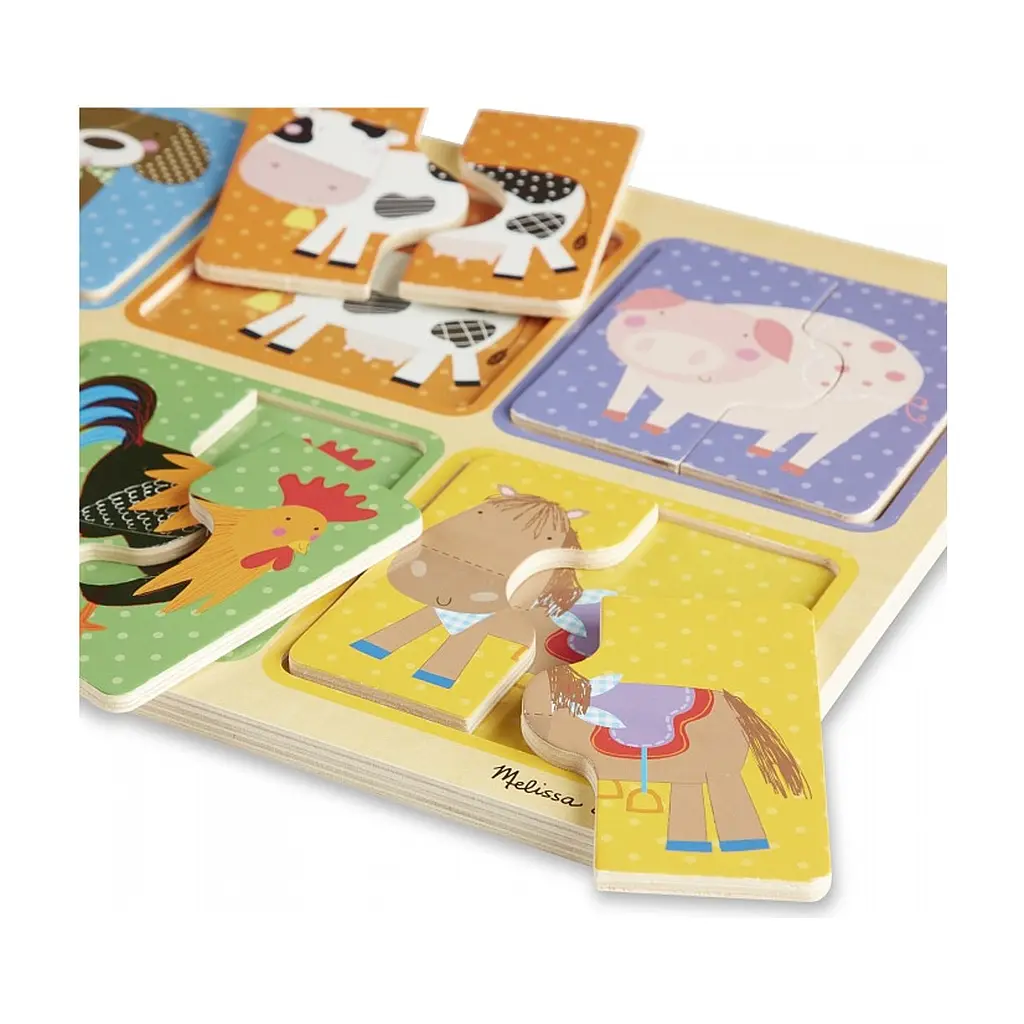 Пазл Melissa&Doug дерев'яні у футлярі "Друзі ферми" (MD31363) - фото 4