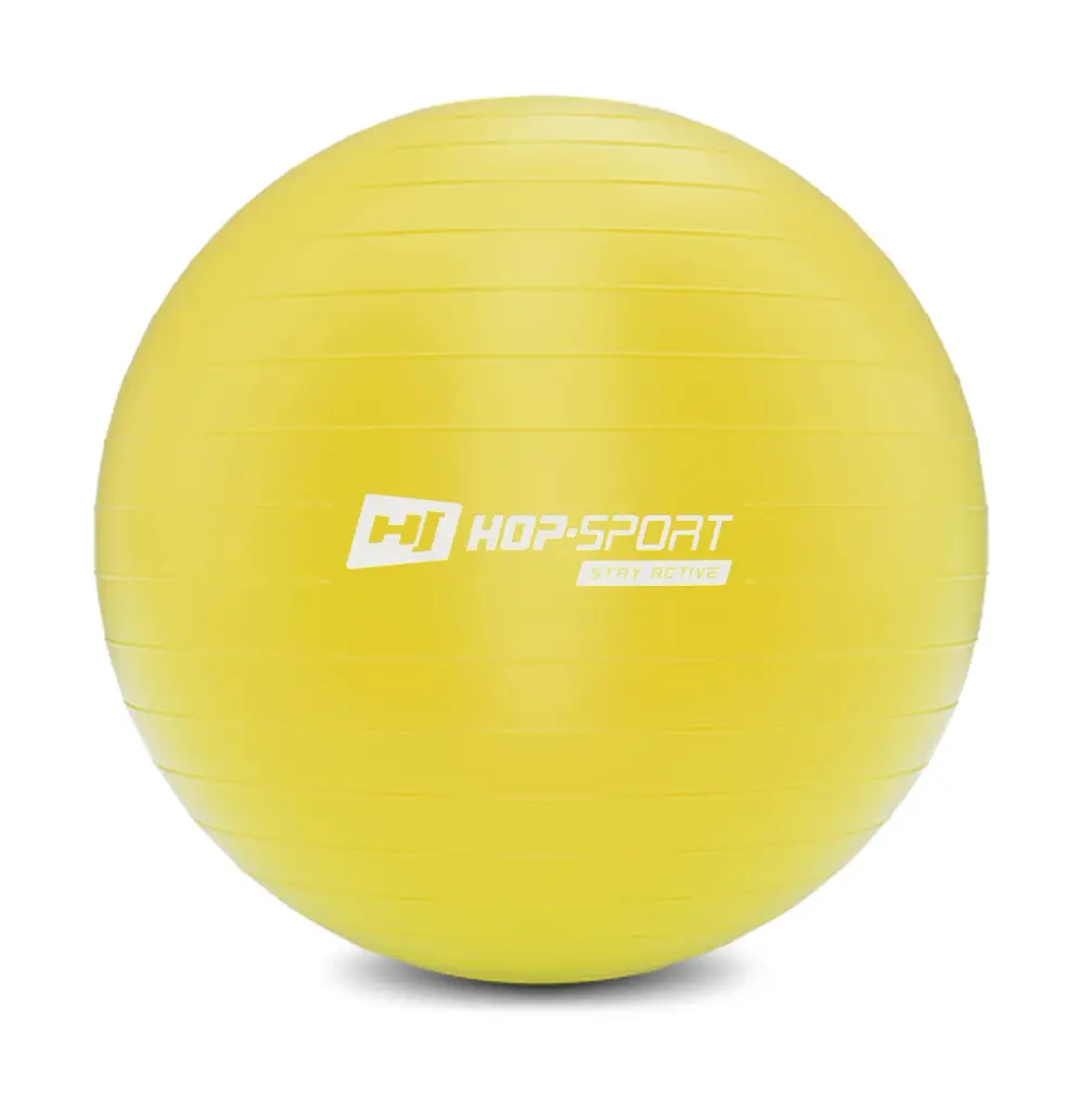 Фітбол Hop-Sport з насосом 75 см жовтий - фото 2