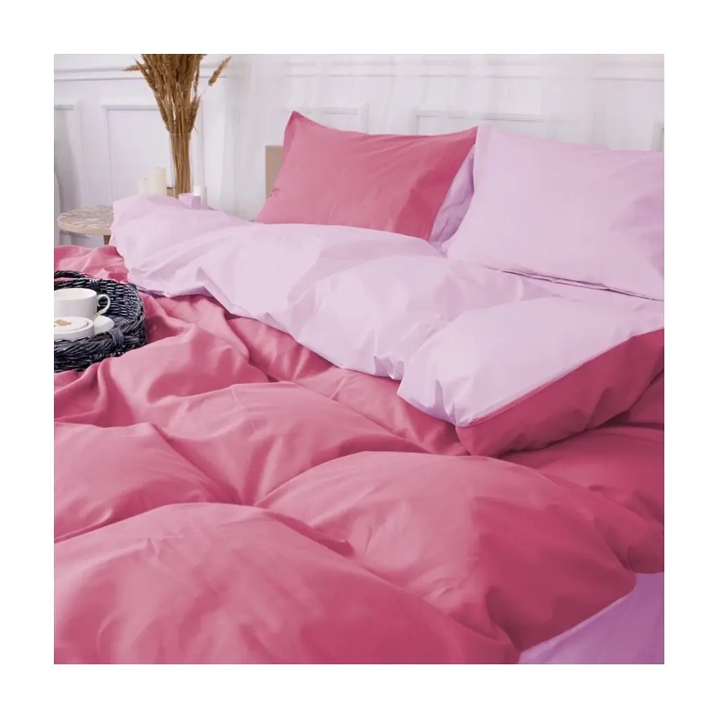 Постільна білизна MirSon Poplin Line 018 + 041 Dahlia 143 x 210 (2200006288770) - фото 3