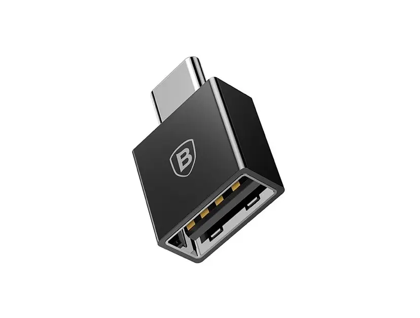 Перехідник Baseus Exquisite Type-C Male Female to USB Black CATJQ-B01 10904