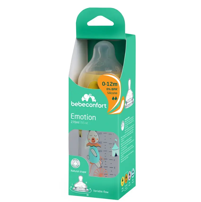 Пляшечка для годування Bebe Confort Emotion PP Bottle, 270 мл, біла (3102201970) - фото 3