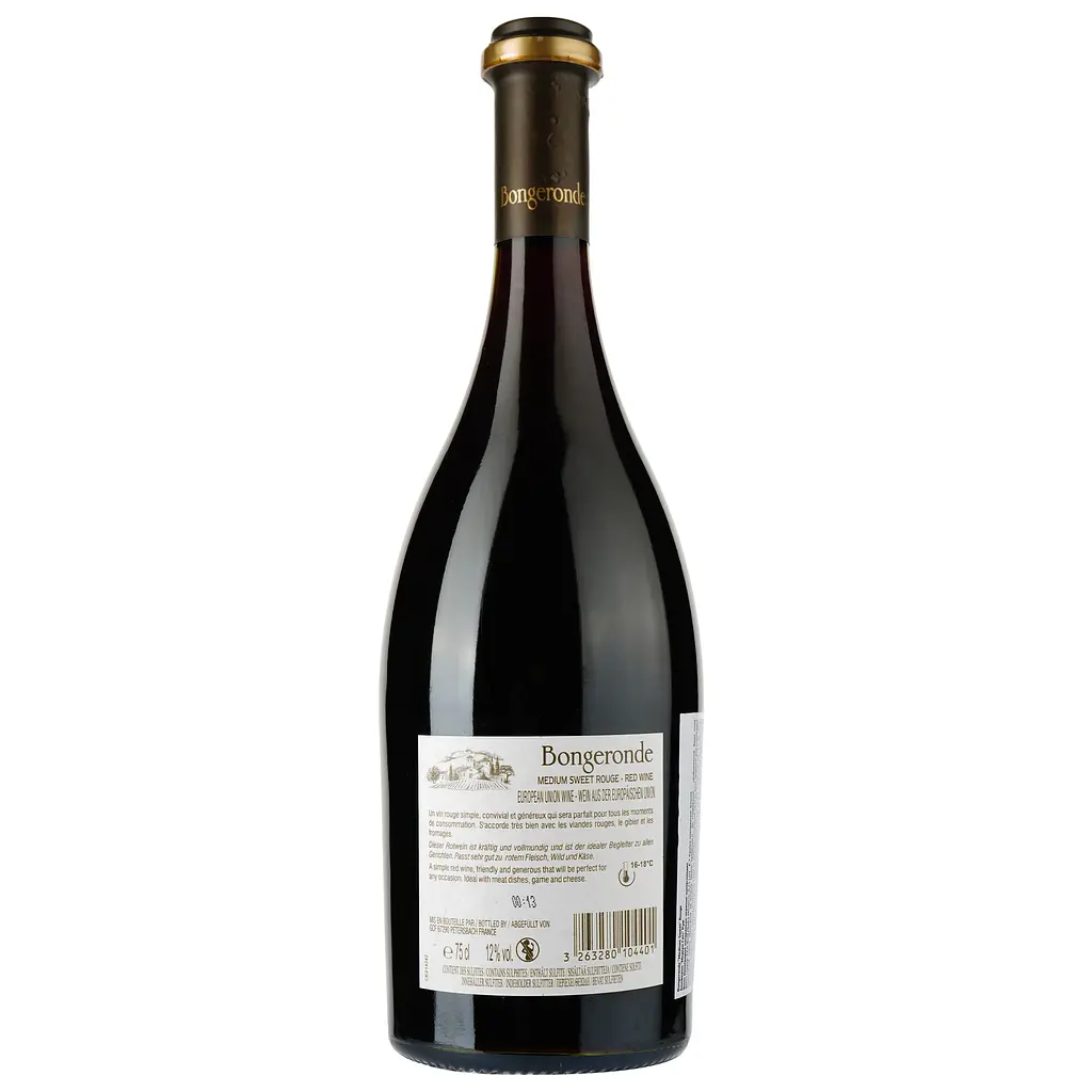 Вино Bongeronde Medium Sweet Rouge червоне напівсолодке 11.5% 0.75 л - фото 2