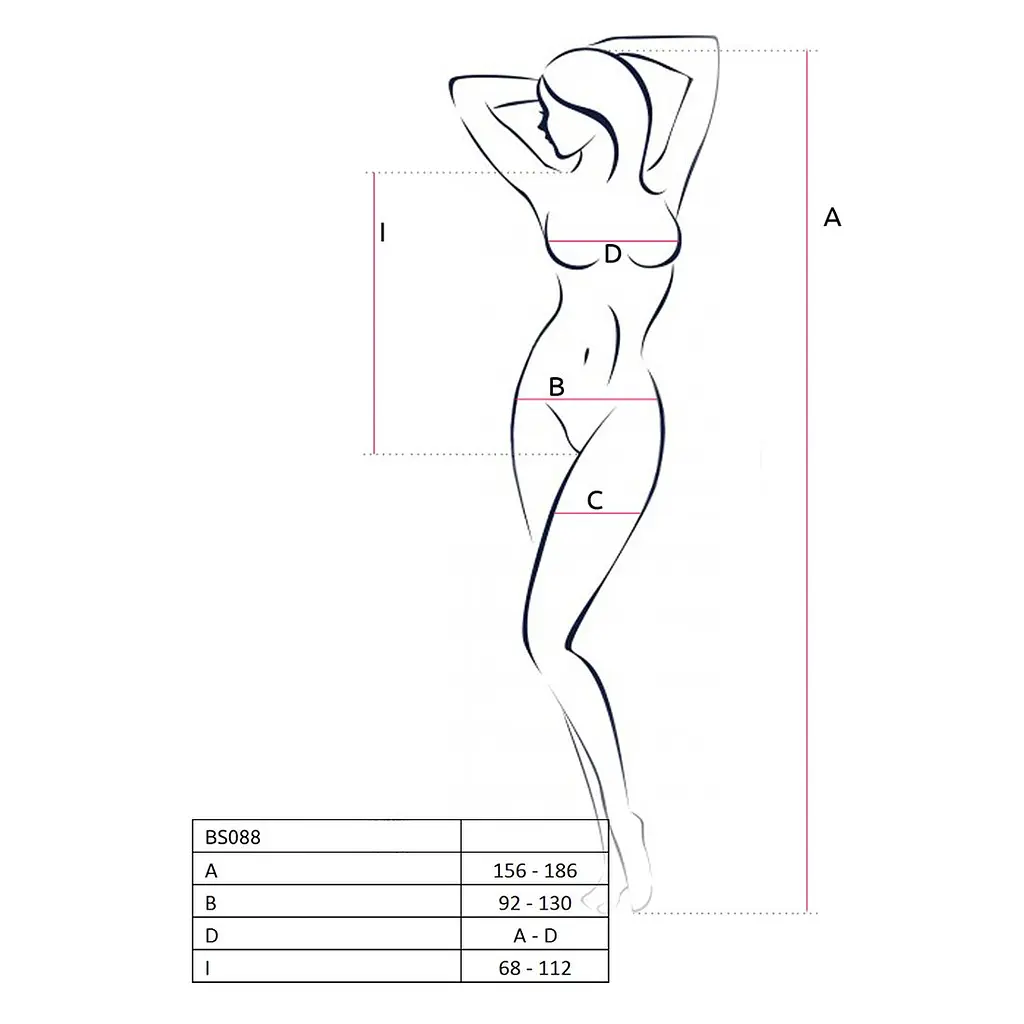 Бодістокінг з декольте Passion BS088 white, імітація корсетної шнурівки - фото 5