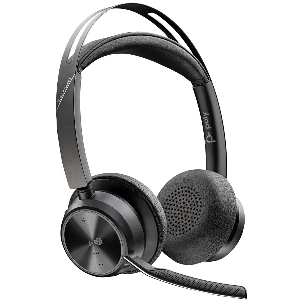 Гарнітура Poly Focus 2 - M USB-C + USB-C/A Adapter HS with Charge Stand Stereo (9T9J6AA) - фото 5