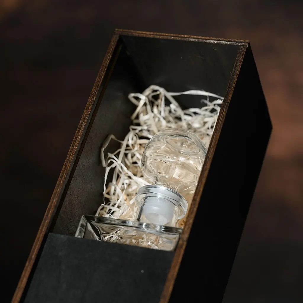 Подарунковий набір віскі Whiskey Stones №11 графин Pasabahce в дерев'яному пеналі - фото 6