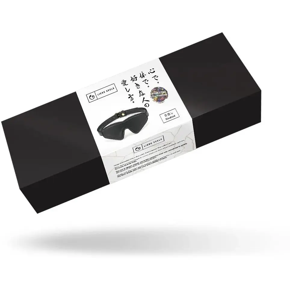 Маска на очі Liebe Seele Black Organosilicon Blindfold - фото 5