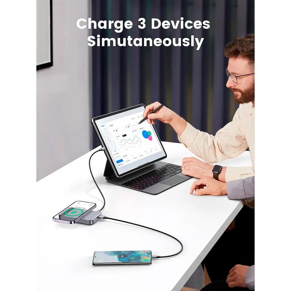 Внешний аккумулятор Ugreen 10000mAh 20W Gray [PB206] [120793] - фото 6