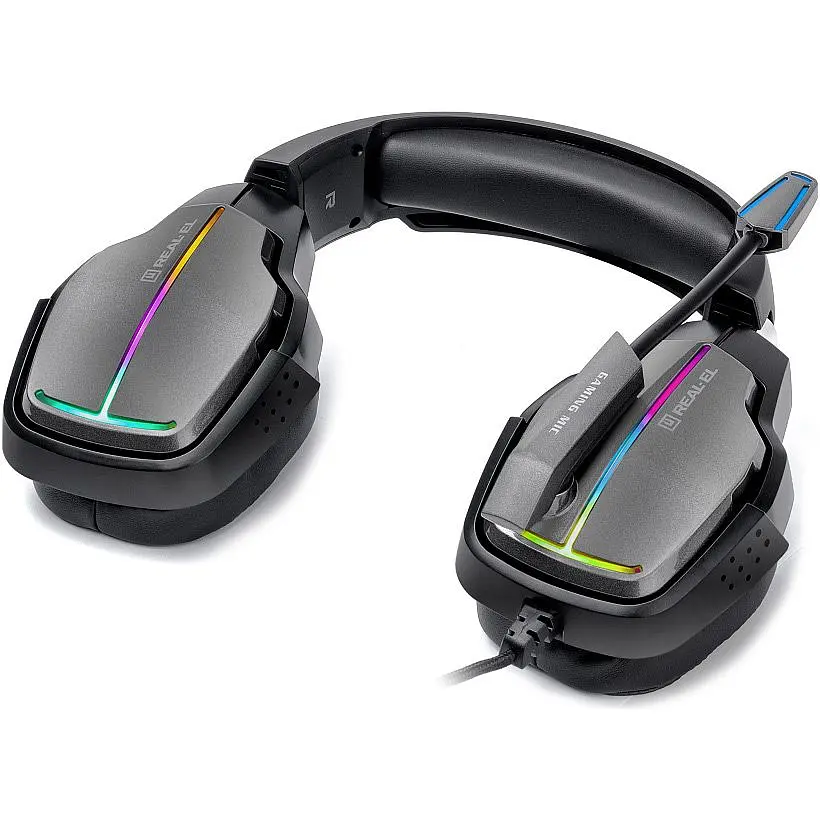 Ігрові навушники REAL-EL GDX-7680 Black (EL124100046) [112562] - фото 5