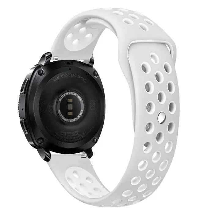 Спортивный ремешок Primo Perfor Sport для часов Samsung Sport Gear SM-R600 Grey White - фото 2