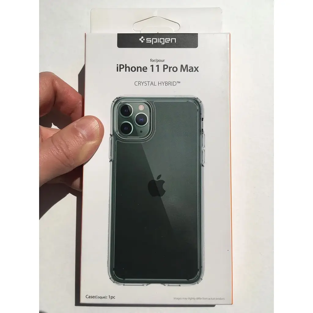 Оригинальный противоударный чехол Spigen Ultra Hybrid для iPhone 11 Pro Max (6.5") прозрачный 075CS27135 - фото 3
