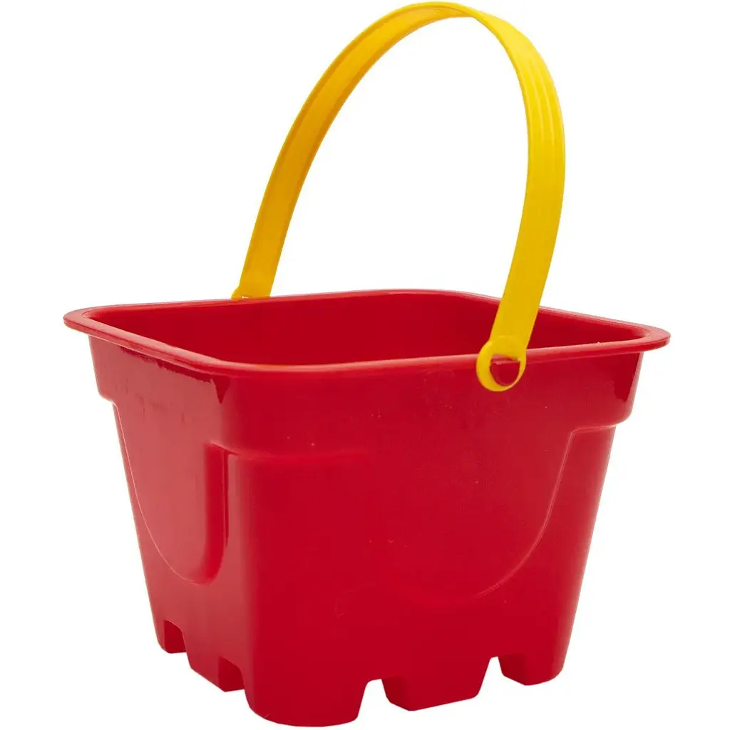 Відерце-формочка Jiahe Plastic 15.5х10.5х11 см червоне (JH4-003-2)