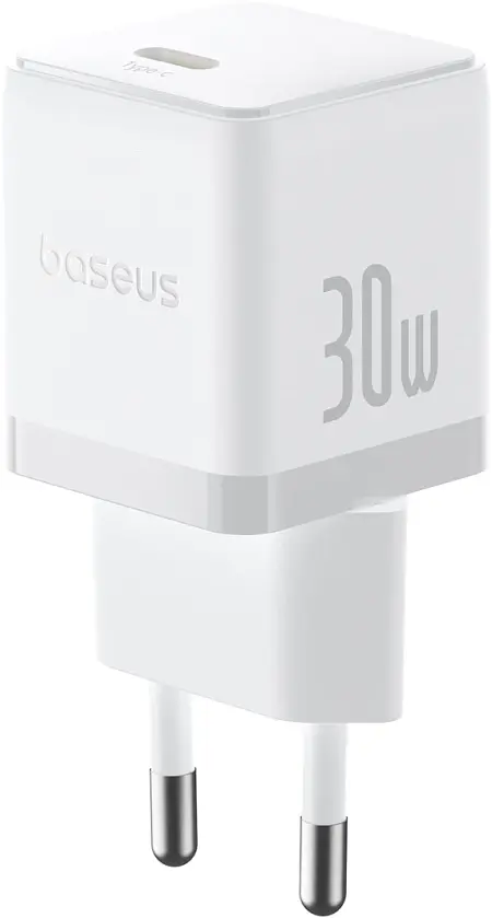 Зарядний пристрій Baseus Palm Fast Charger 1C 30W EU moon white (P10111605213-00) - фото 2