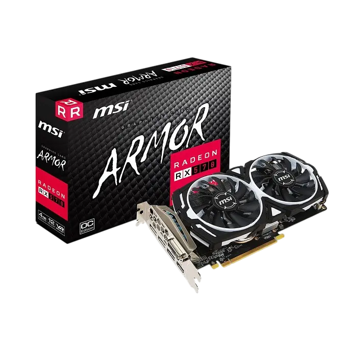 Відеокарта AMD Radeon RX 570 4GB MSI Armor (RX 570 ARMOR 4G) Б/В - фото 4