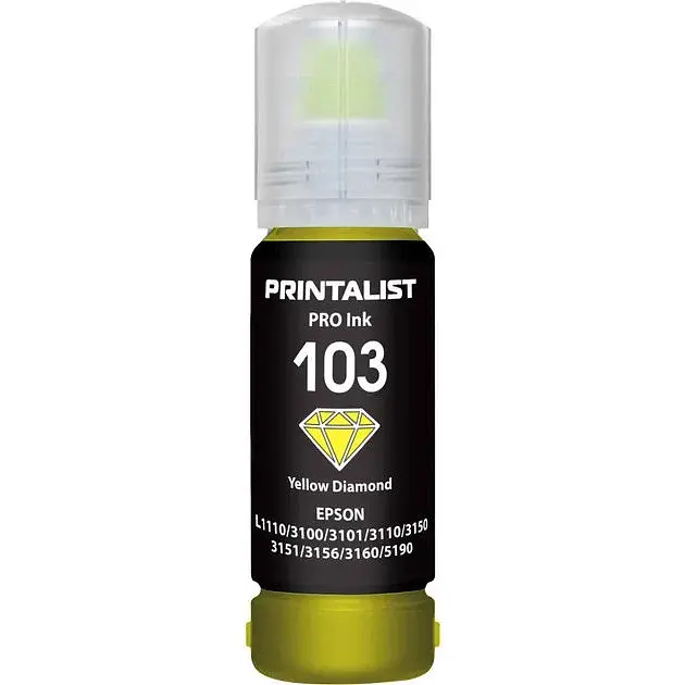 Чорнило PRINTALIST 103 для Epson L3100/3110/3150 70 г Yellow водорозчинне (PL103Y)