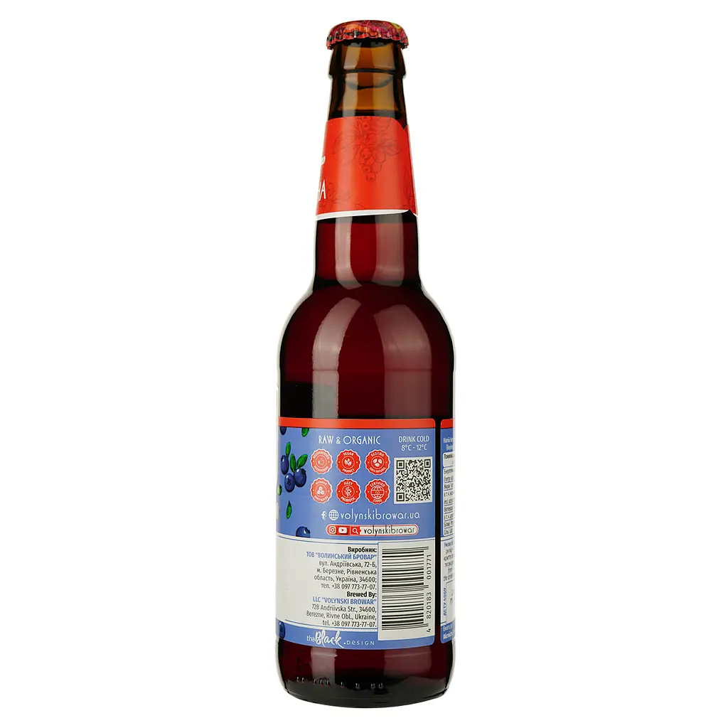 Напиток Mikki Brew Kombucha Blueberry 0.35 л - фото 2