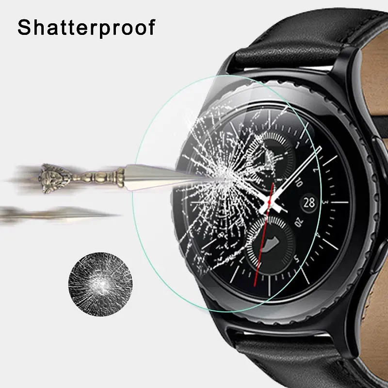 Закаленное защитное стекло VSKEY для часов Samsung Galaxy Gear S2, S4, Sport Watch, диаметр 30,5 мм - фото 5