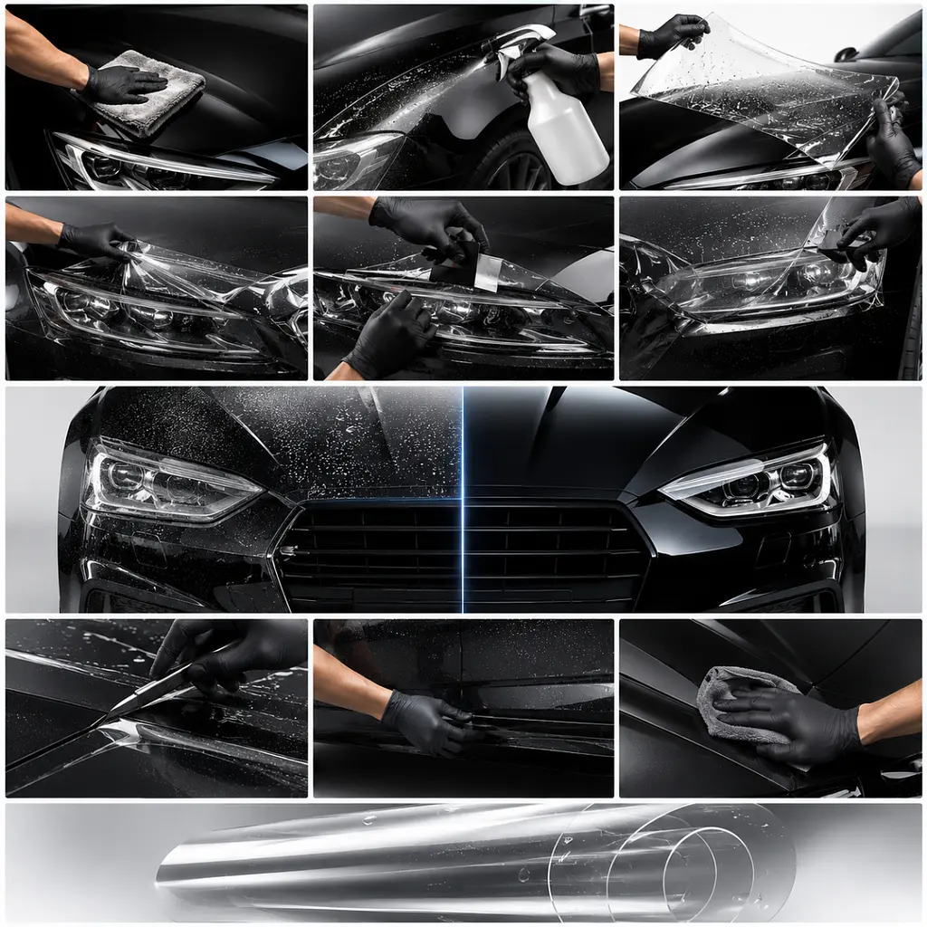 Антигравійна захисна бронеплівка за лекалами для Audi A5 F5 2016-2019 - повний кузов - фото 2