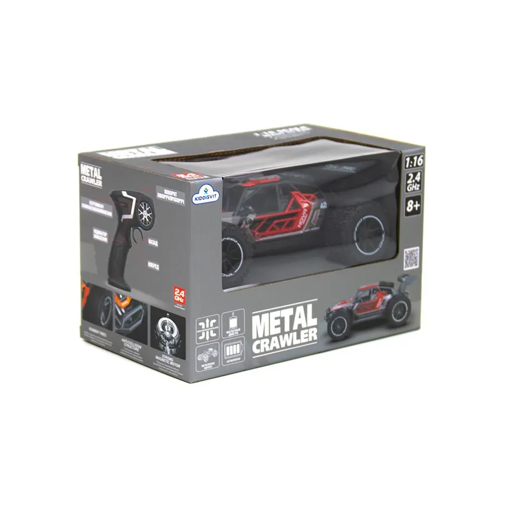 Автомобіль METAL CRAWLER з р/к - NOVA (сіро-червоний, метал. корпус, акум.3,7V, 1:16) Sulong Toys SL-231RHGR - фото 3