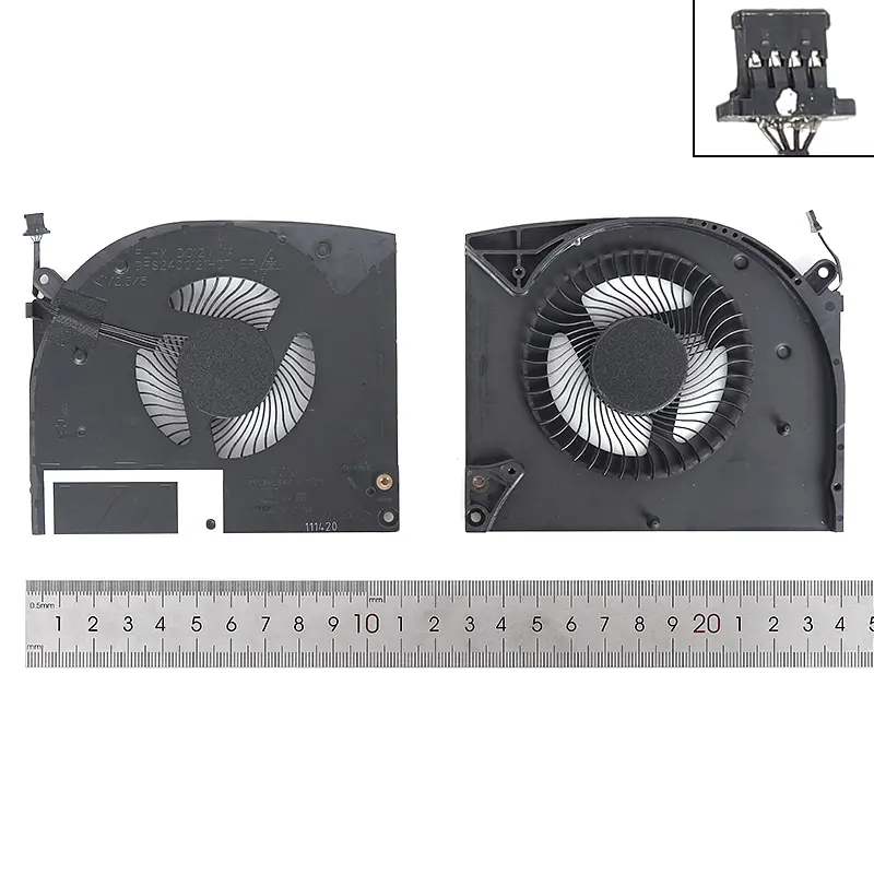 Вентилятор для Dell Alienware M17 R2 P41E series, (CPU FAN, DC 12V 1A, FLHX DFS2400121H0T) - фото 3