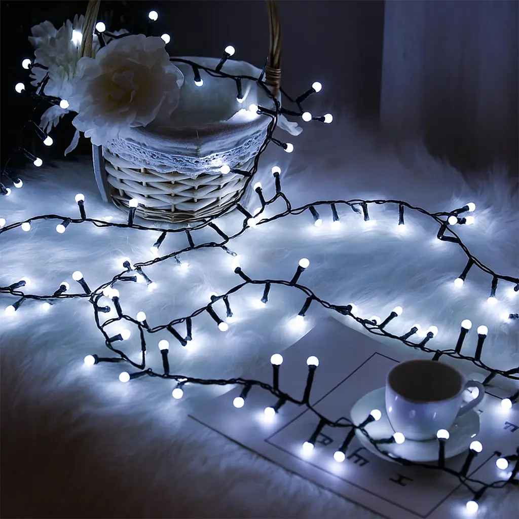 Світлодіодна гірлянда, 10 метрів, 220V, 480 leds, холодний білий (WLS-QX-DC2164C10) - фото 3