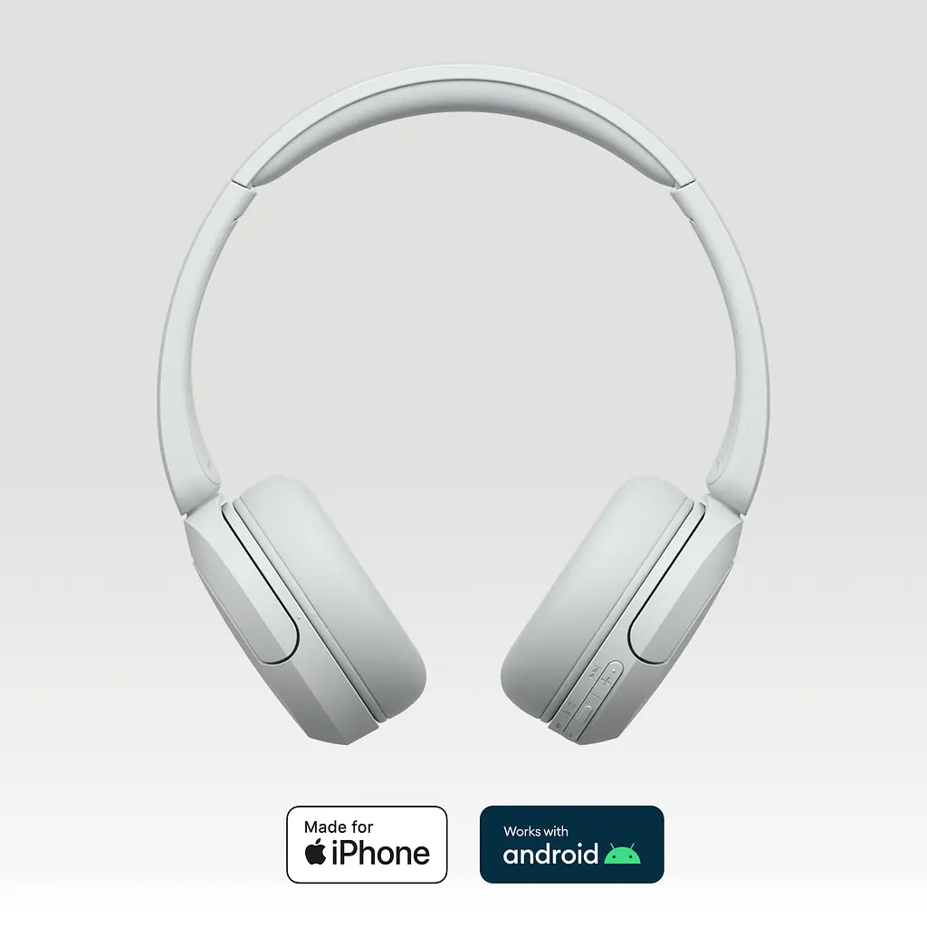 Навушники On-ear WH-CH520 BT 5.2, SBC, AAC, Wireless, Mic, Білий Sony teh0013183 - фото 3