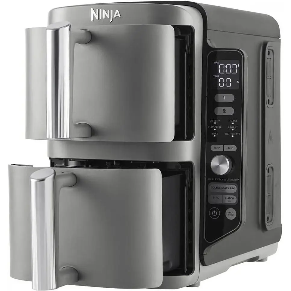 Мультипечь (аэрофритюрница) Ninja Double Stack XL 2-Level Air Fryer 9.5 л (SL400EU) - фото 9