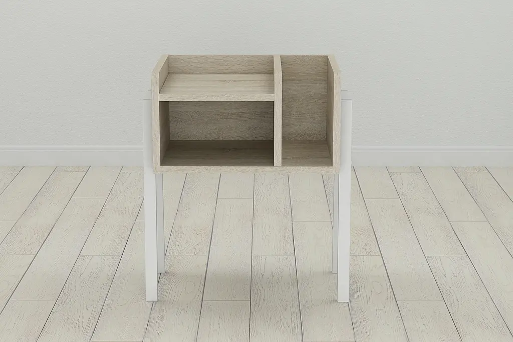 Тумба модульная Ferrum-decor Амели 540x450x320 металл Белый ДСП Сонома 16 мм (FRD-103014) - фото 4