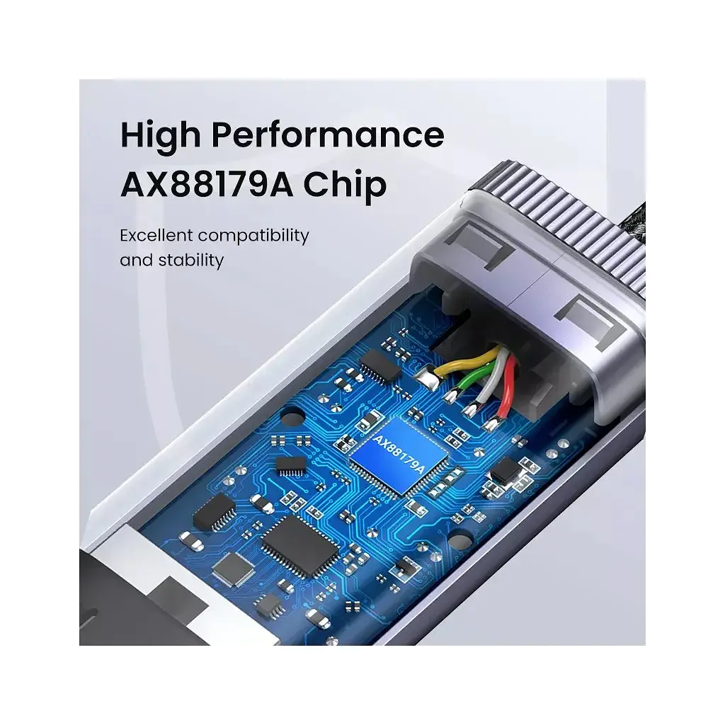 Перехідник USB-C to RJ45 Ethernet 1000Mbps gray Ugreen (40322) - фото 9