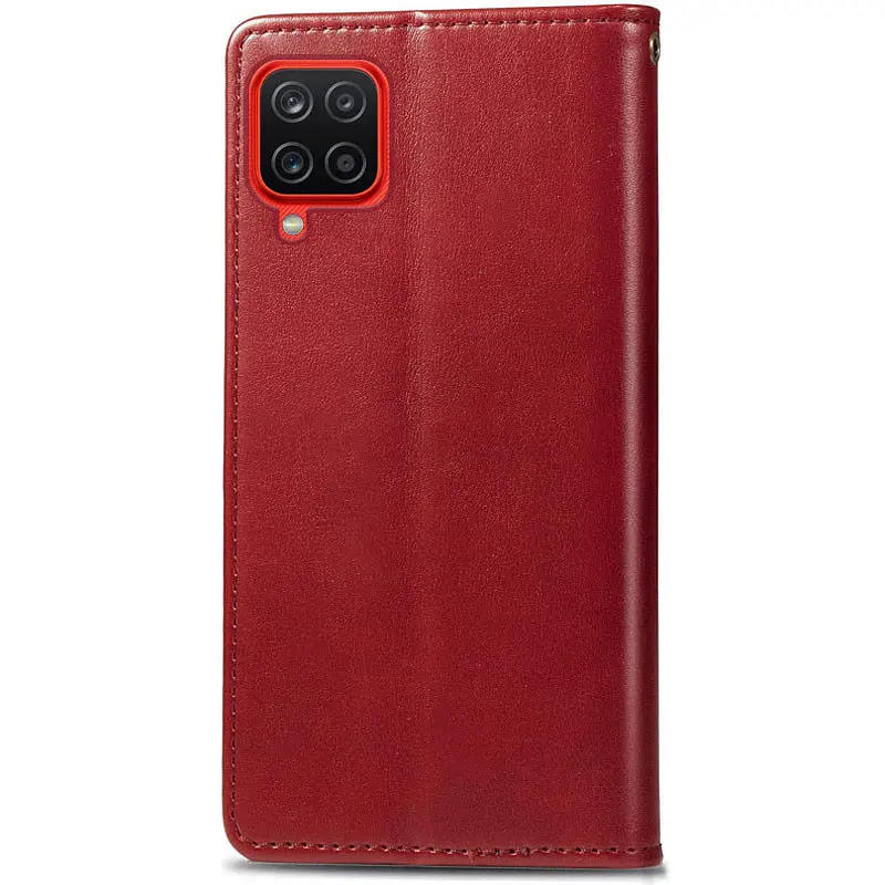 Кожаный чехол-книжка GETMAN Gallant (PU) для Samsung Galaxy A12 / M12 Красный - фото 2