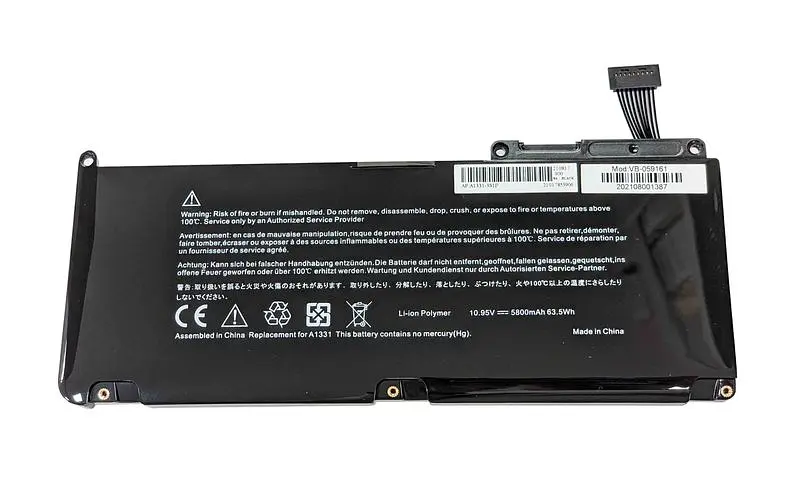 Акумулятор для ноутбука Apple A1331 MacBook 13" 10.95V Black 5400 mAh - фото 2