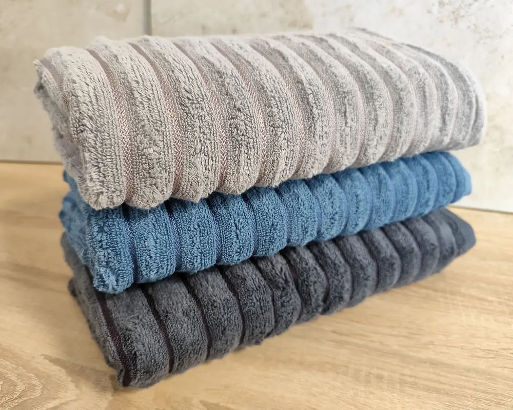 Набір махрових турецьких рушників Zeron 3 штуки 70х140 Microcotton Dalgali Desen - фото 2