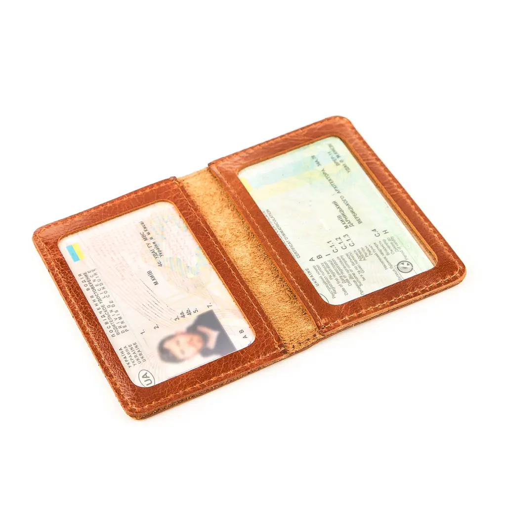 Шкіряна обкладинка на водійські документи SHVIGEL 10х7 см acs0015105 - фото 3