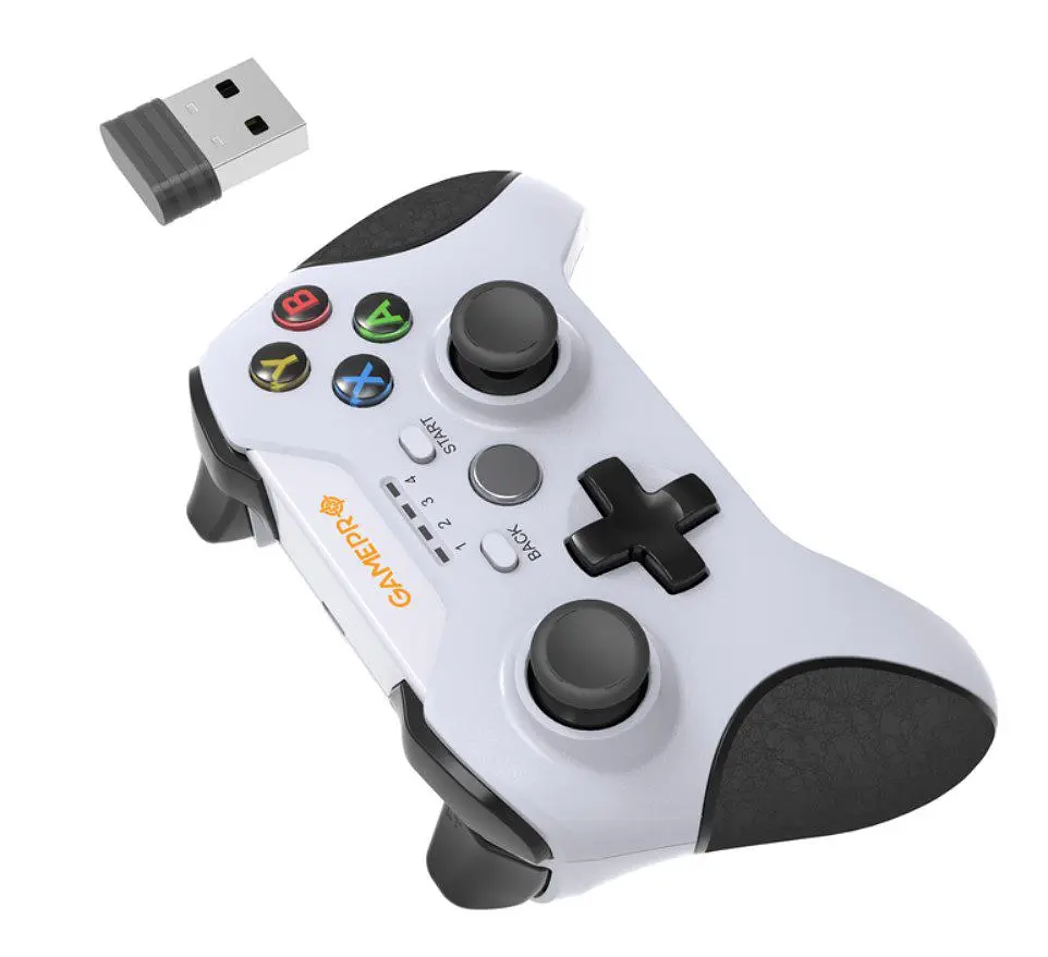 Геймпад джойстик GamePro MG-650 White 2.4G PC/PS3/Android - фото 3