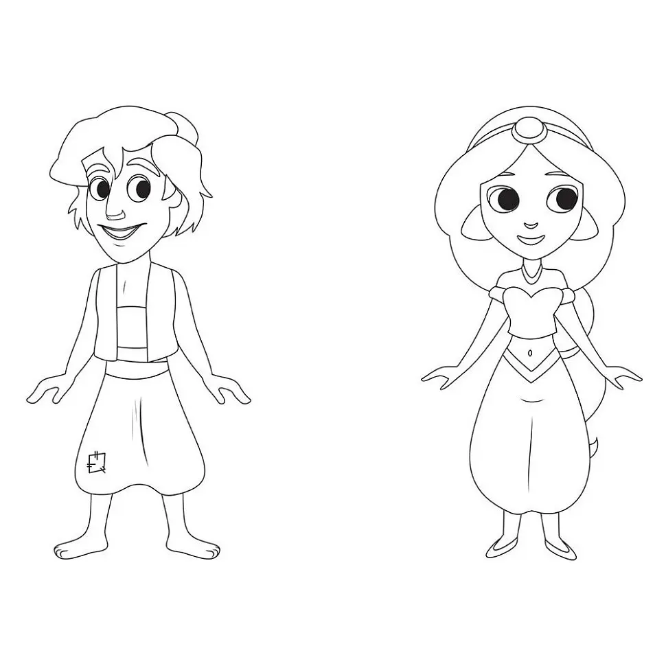 Раскраска "Игра с цветом. Аладдин" Ранок 1426003 Disney Малыш, 12 страниц - фото 3