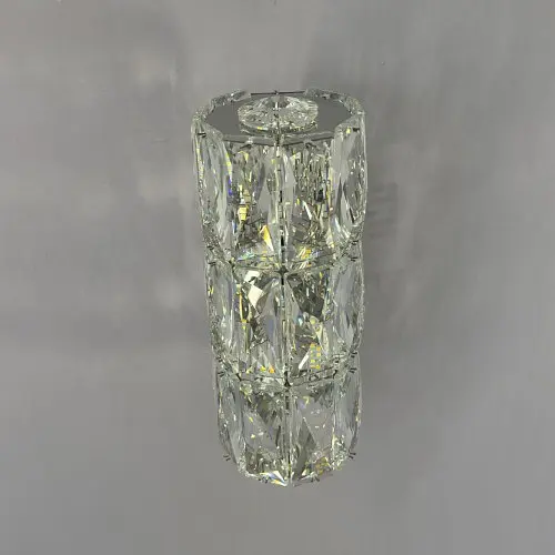 Современный настенный LED светильник для спальни и коридора Linisoln 9666 CH хром стекло 23 см 7W 3 режима - фото 2
