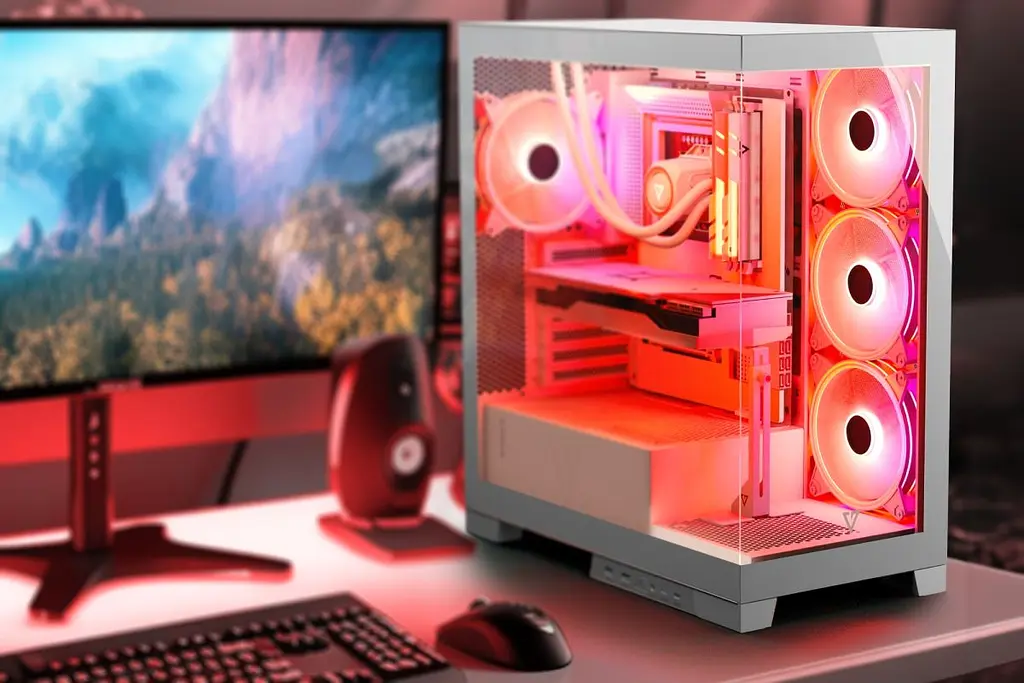 Корпус Modecom VOLCANO SPACE APEX ARGB 4x140 мм fans MIDI USB 3.0x2+TYPE-C WHITE без БЖ ATX (AT-SPACE-PG-20-000000-000) - фото 5
