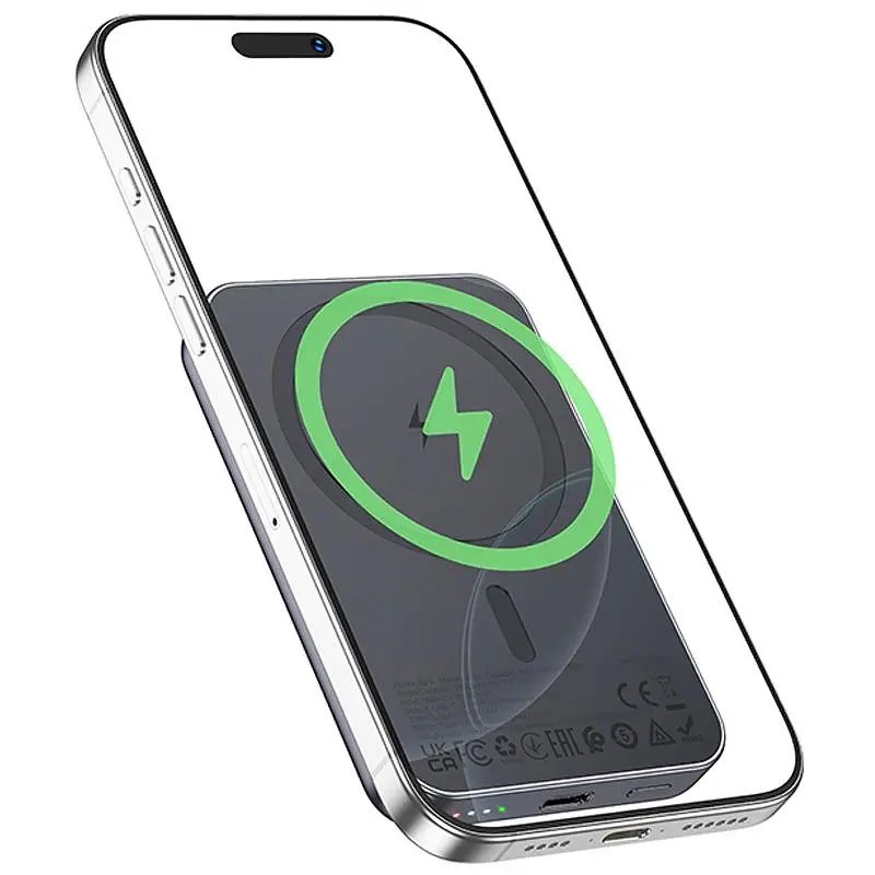 Портативний ЗП Power Bank Hoco J160 Original з БЗП 5000 mAh Metal gray - фото 3