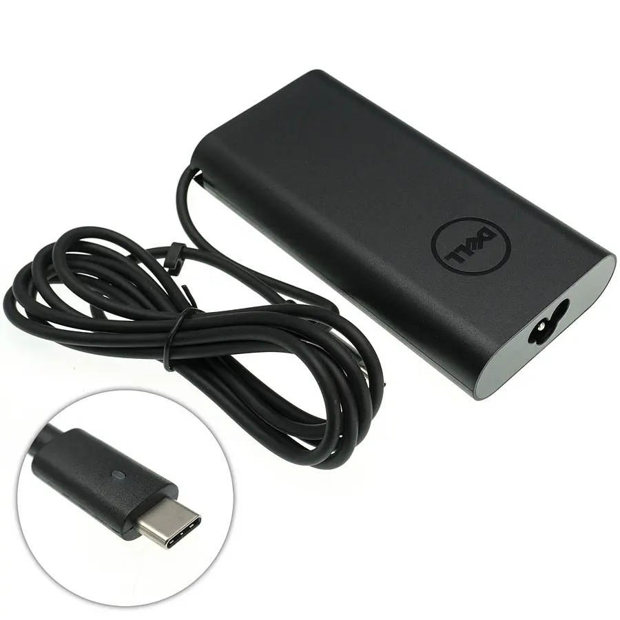 Блок живлення для ноутбука Dell USB-C 90W 20V 4.5A, USB3.1/Type-C/USB-C, Black (без кабеля!) - фото 2
