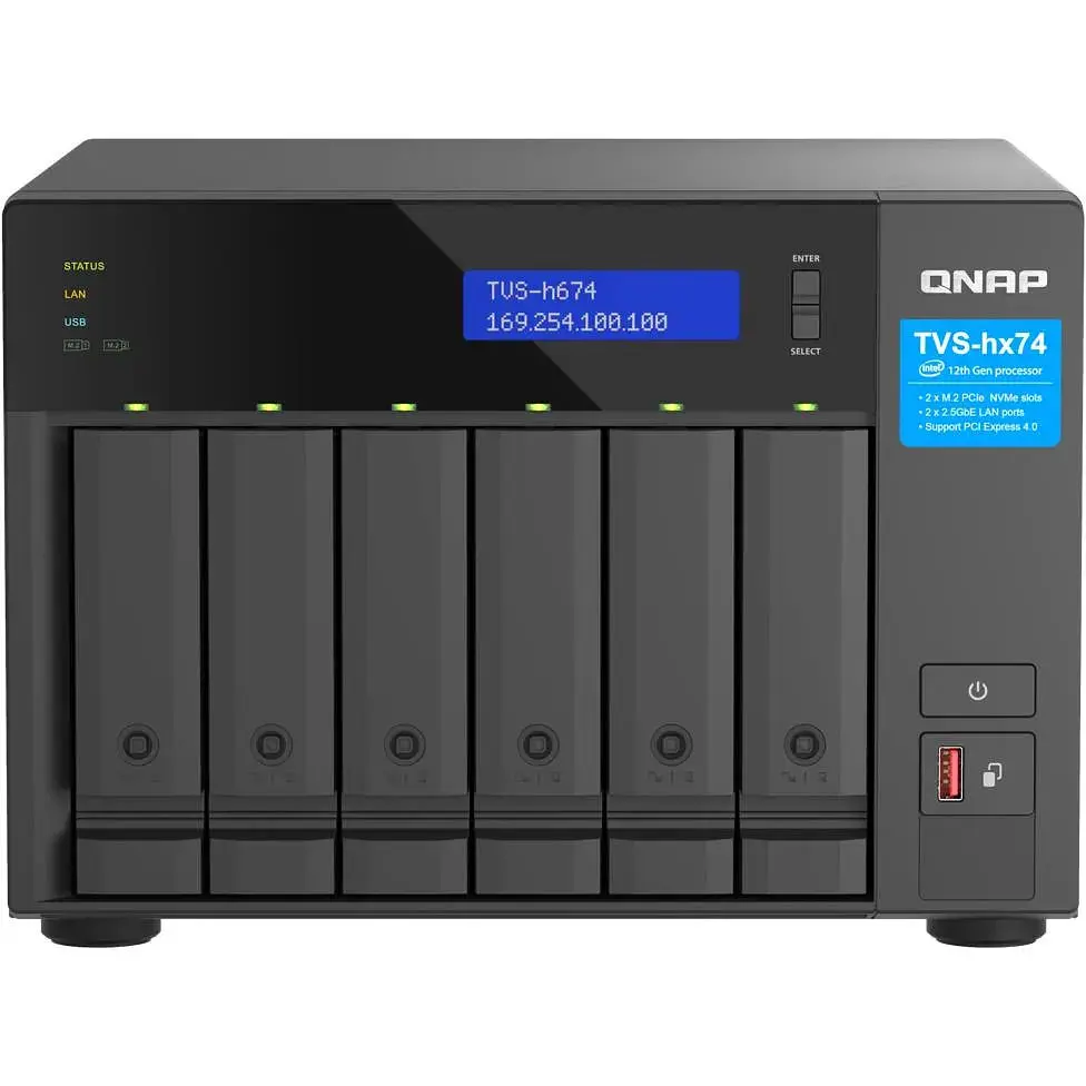 NAS-сервер QNAP TVS-h674-i3-16G - фото 3