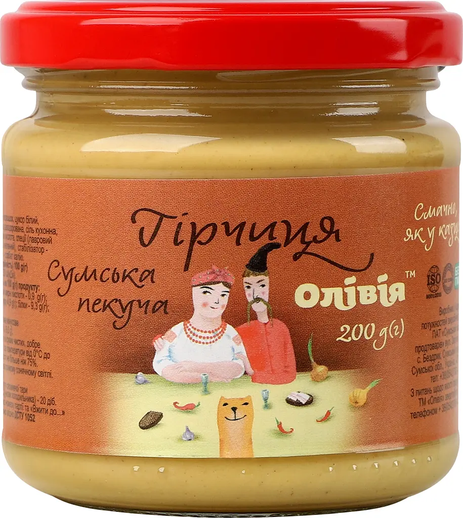 Горчица Оливия Сумская жгучая с/б 200 г (968815) - фото 2